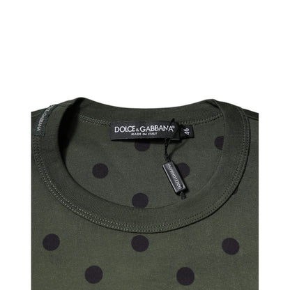 Dolce & Gabbana Gray Sicilia Cotton Crew Neck T-shirt