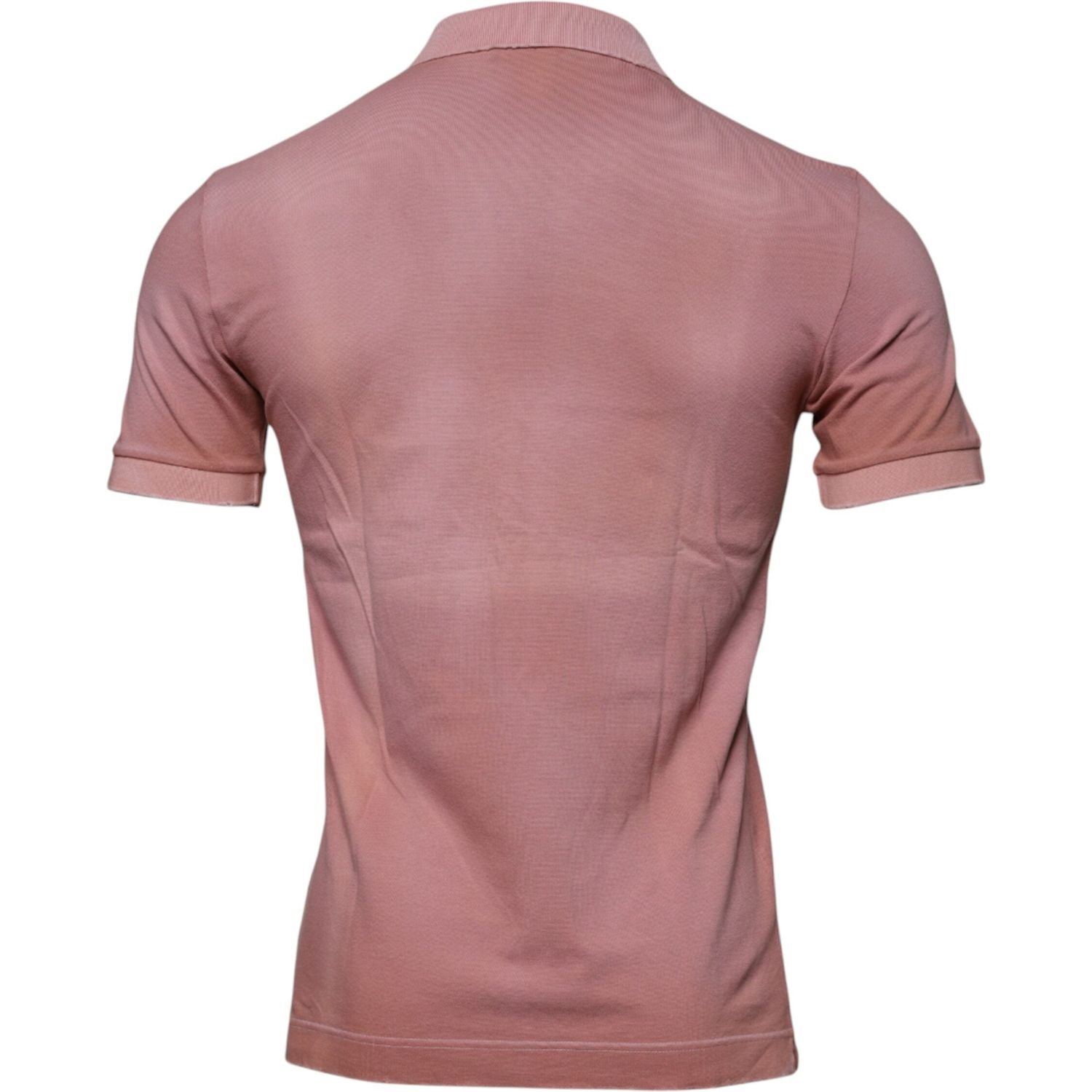 Dolce & Gabbana Pink Crown Collared Short Sleeve Polo T-shirt