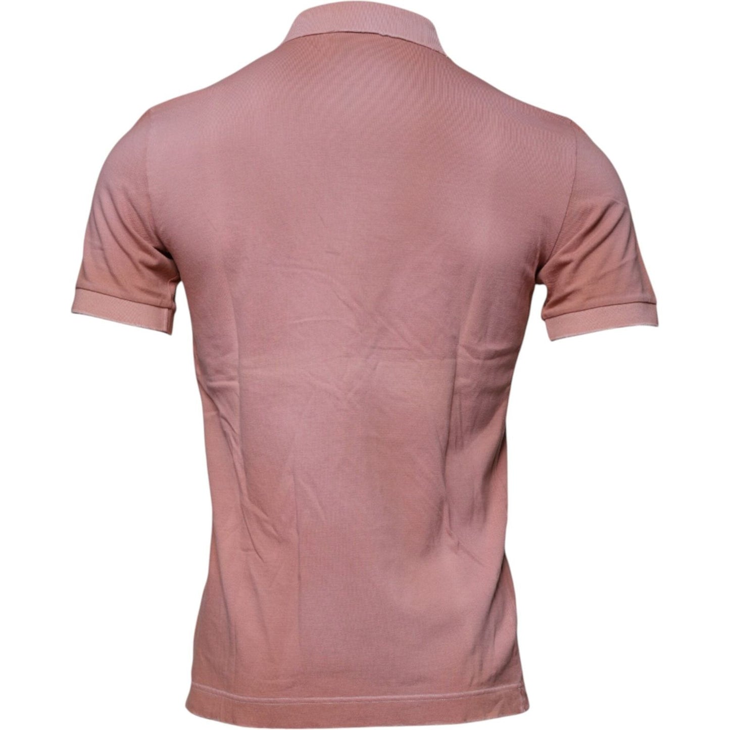 Dolce & Gabbana Pink Crown Collared Short Sleeve Polo T-shirt
