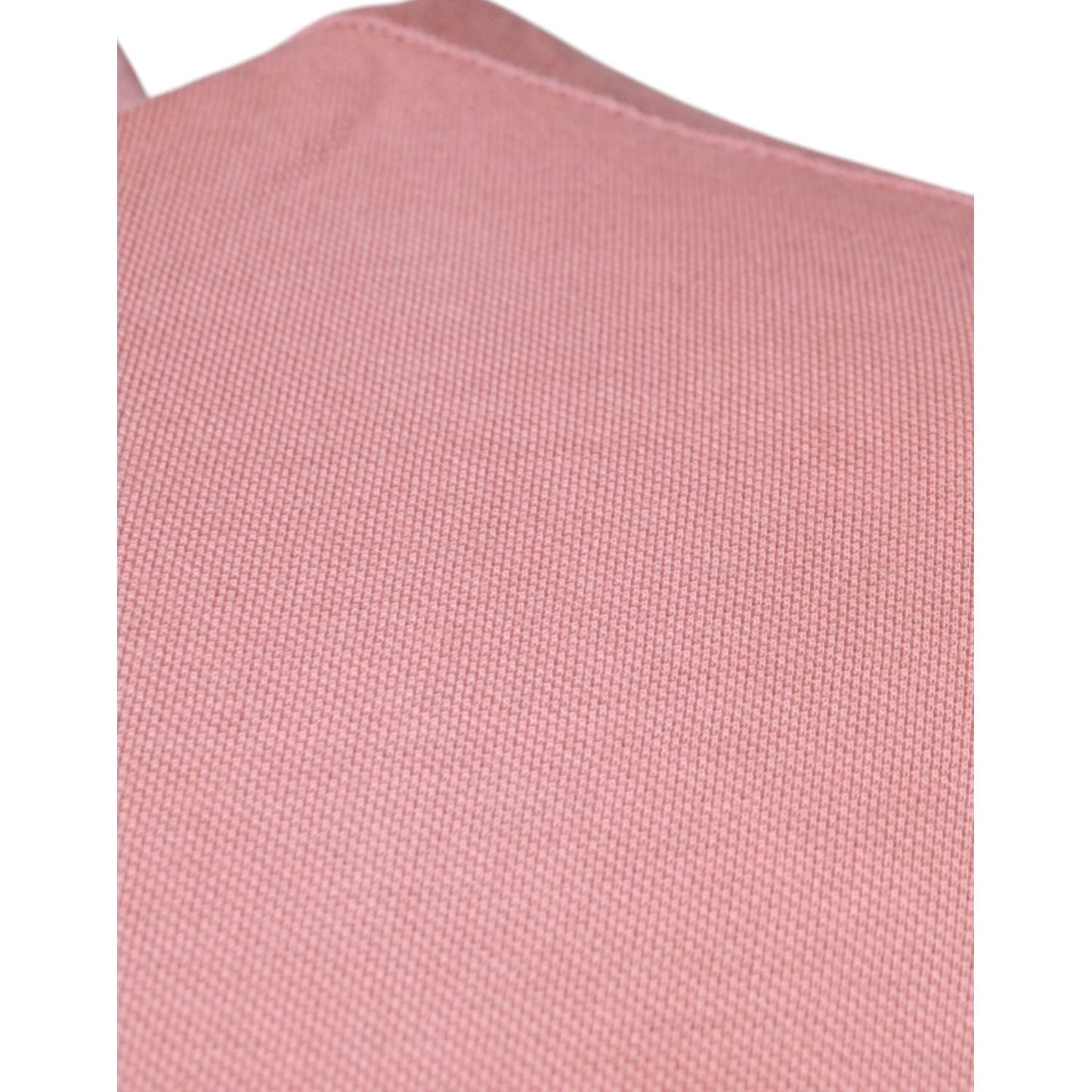 Dolce & Gabbana Pink Crown Collared Short Sleeve Polo T-shirt