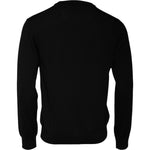 Dolce & Gabbana Black Logo Wool Crew Neck Pullover Sweater
