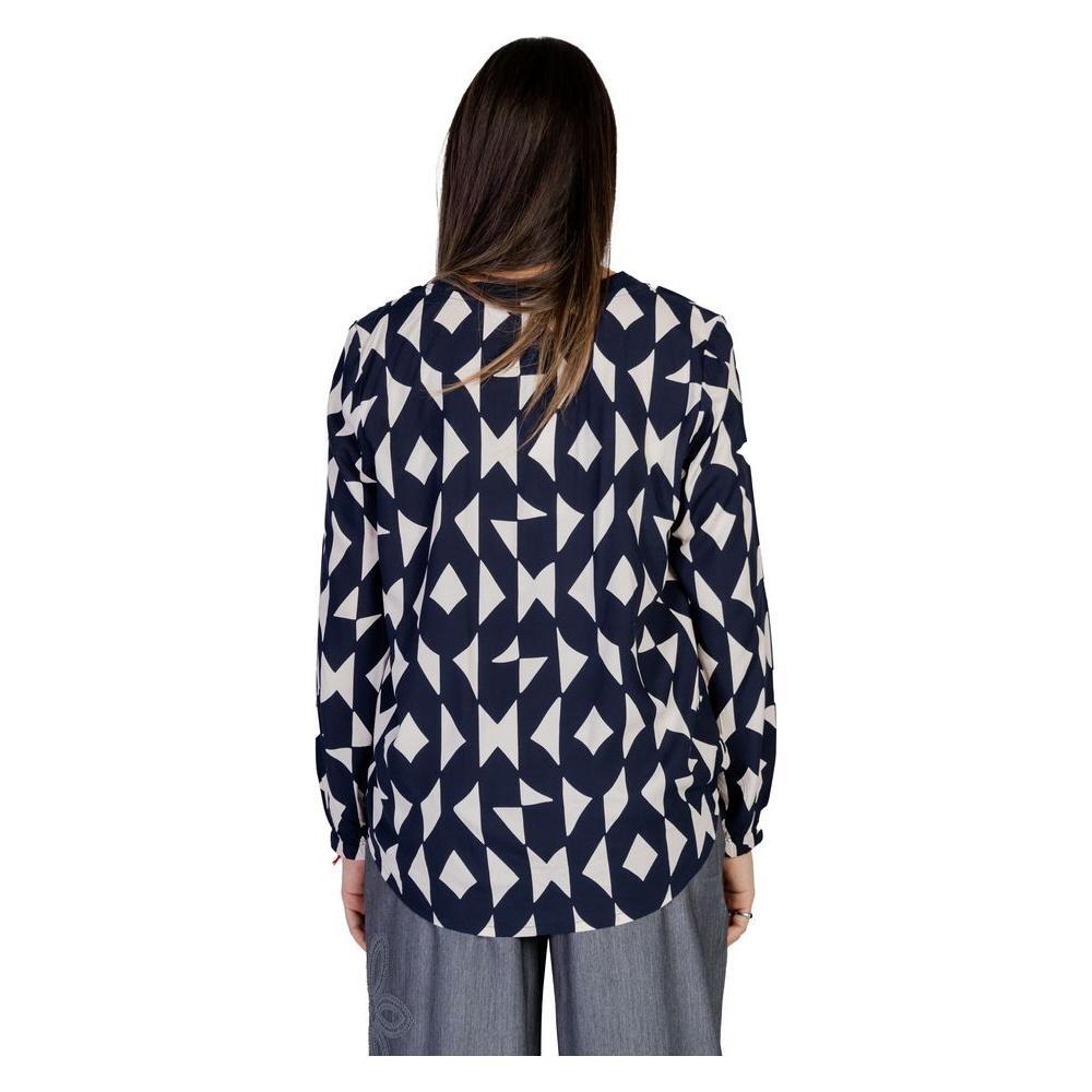 Street One Blue Viscose Blouse