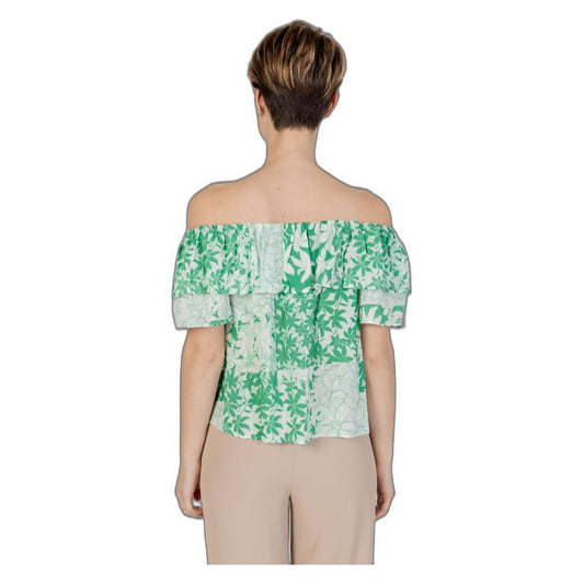Desigual Green Viscose Blouse DE-13288400148-IT38|XS
