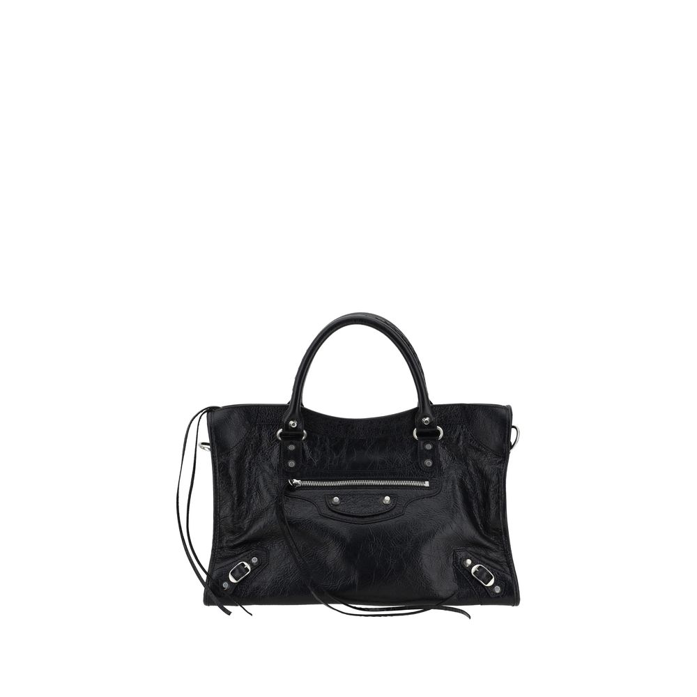 Balenciaga Black Lamb Ovis Aries Aries Shoulder Bag
