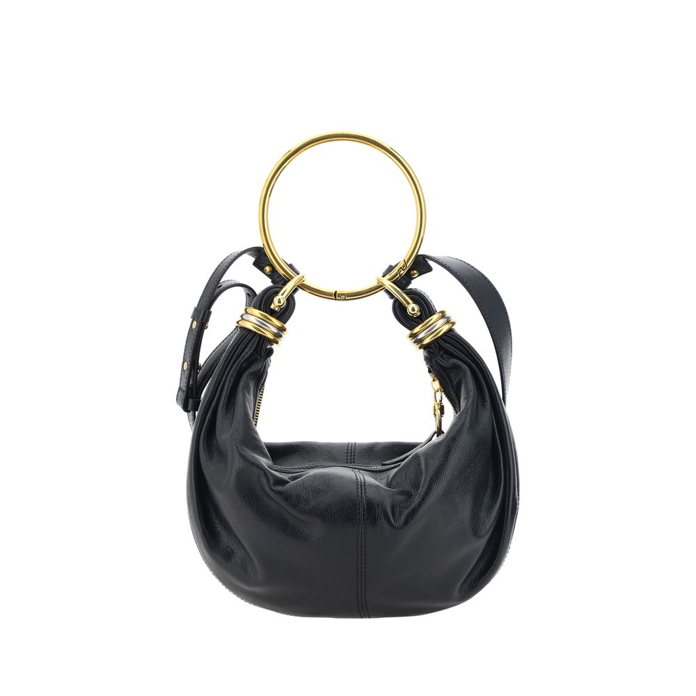Front view with bag zipped and handles upright.