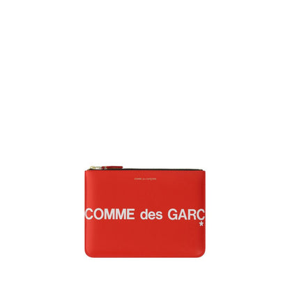 Comme Des Garçons Red Calf Leather Bos Taurus Wallet