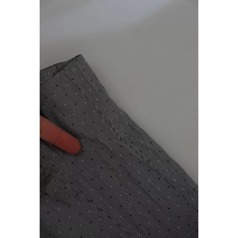 Dolce & Gabbana Gray SICILIA Dotted Semi Fitted Formal Shirt TSH5484-37