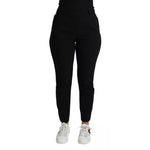 Dolce & Gabbana Black Virgin Wool Stretch Skinny Pants PAN71571-38