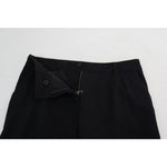 Dolce & Gabbana Black Virgin Wool Stretch Skinny Pants PAN71571-38