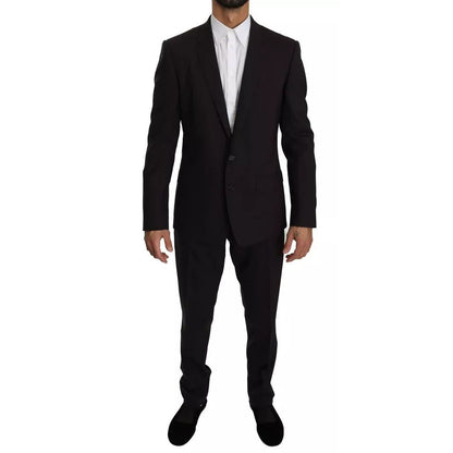 Dolce & Gabbana Purple MARTINI Wool Stretch 2 Piece Suit