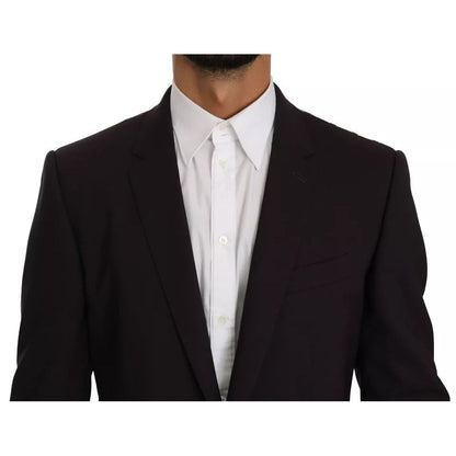 Dolce & Gabbana Purple MARTINI Wool Stretch 2 Piece Suit