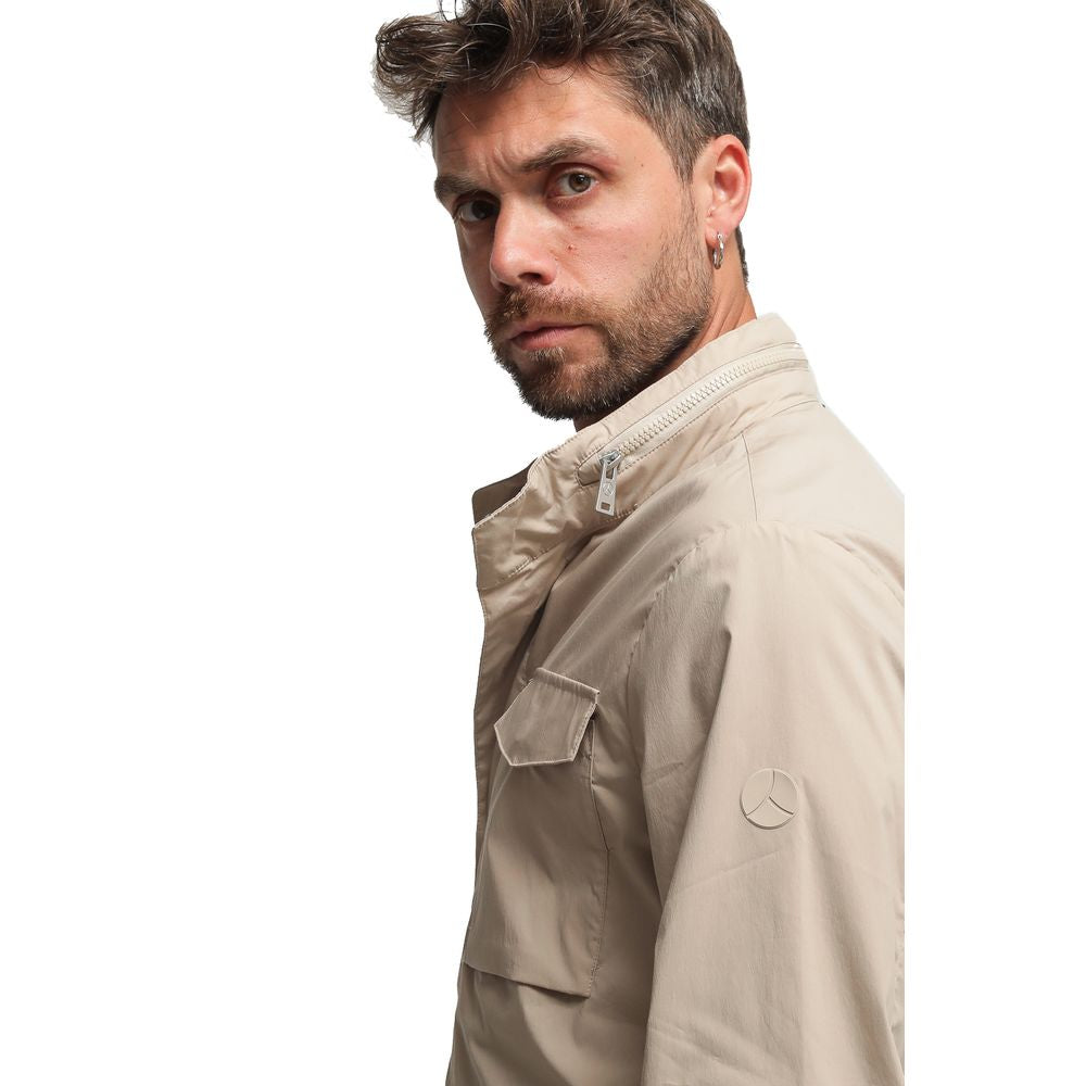 People Of Shibuya Beige Cotton Jacket PE-14514-IT46 | S