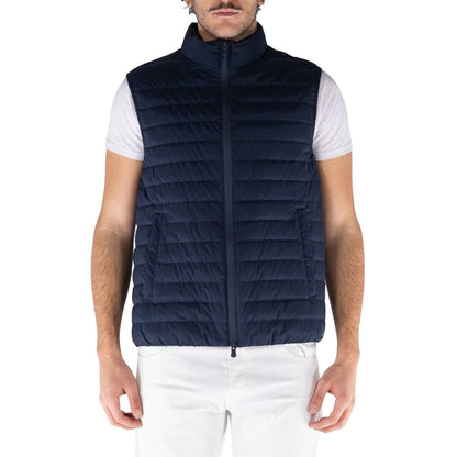 People Of Shibuya Blue Polyester Men's Vest