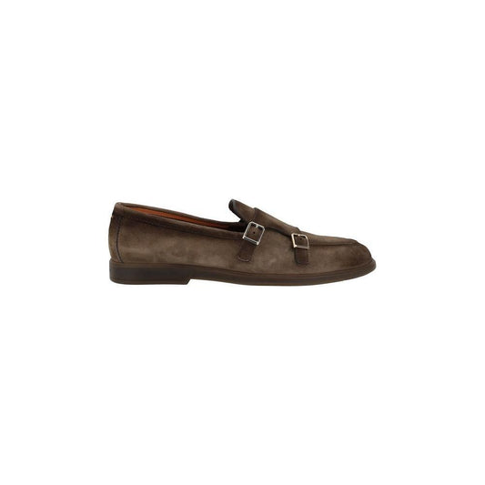 Santoni Leather Loafers SA-MGAR19006TGRSEAAM21M21-EU43/US10