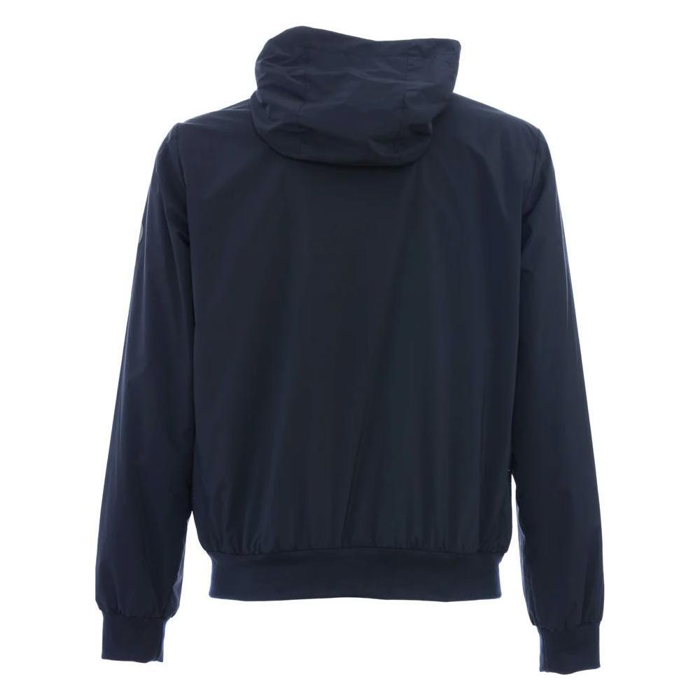 People Of Shibuya Blue Polyester Men's Hooded Jacket