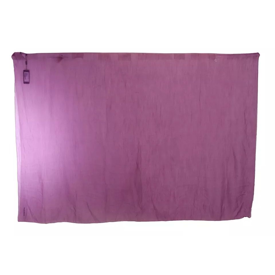 Dolce & Gabbana Purple Solid Cashmere Silk Shawl Wrap Scarf