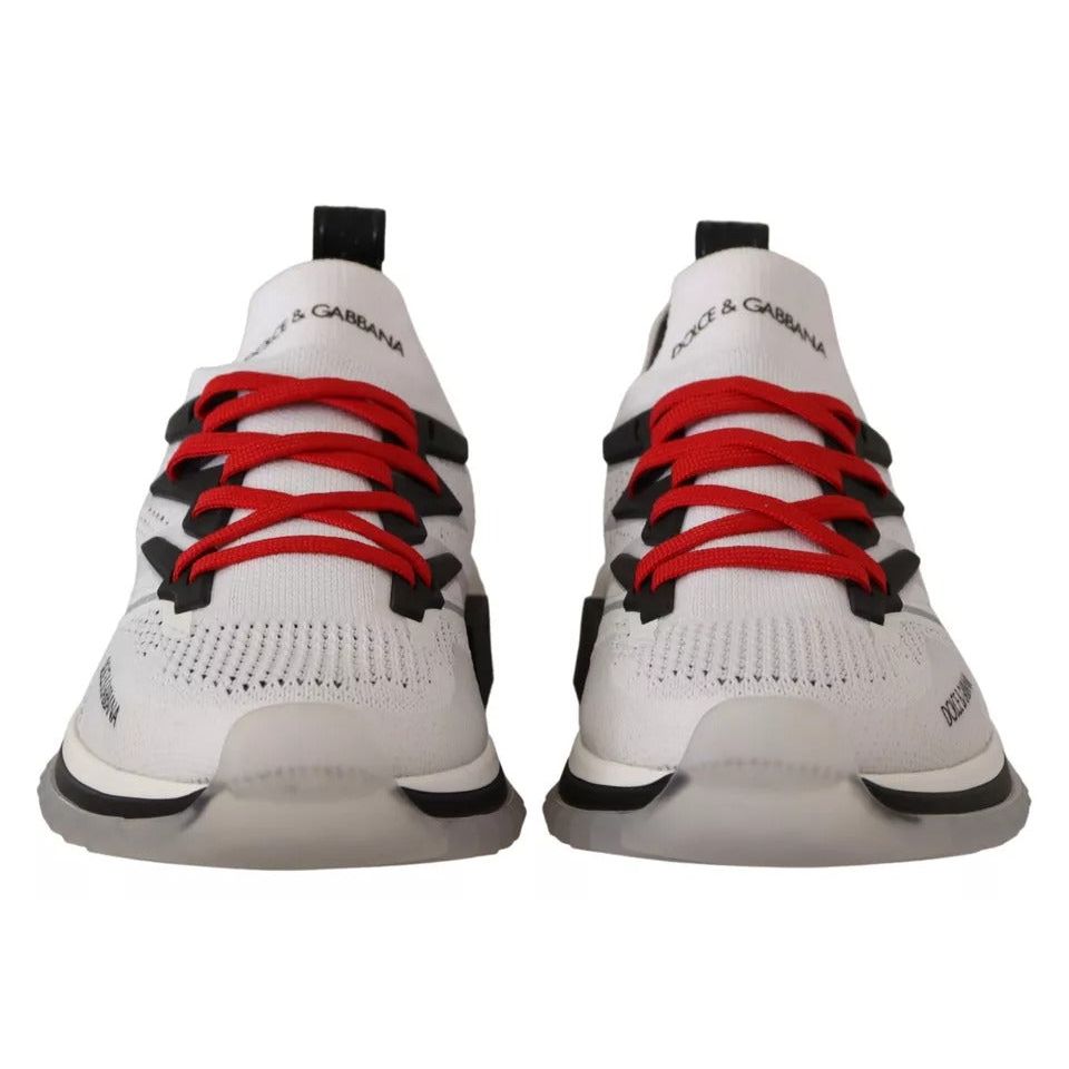 Dolce & Gabbana White SORRENTO Sport Stretch Men Shoes Sneakers MV4668-45