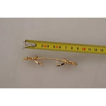 Dolce & Gabbana Gold Plated 925 Sterling Silver Crystal Collar Stop Brooch SMY100980