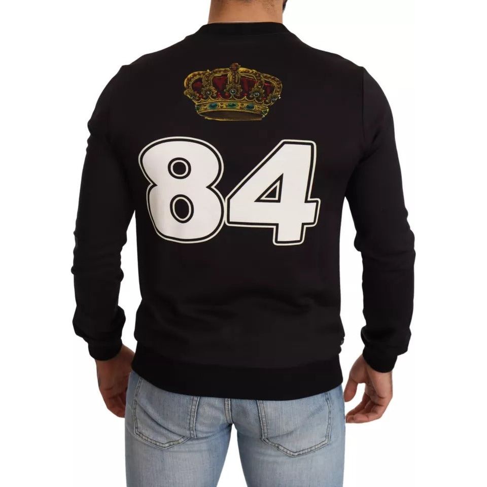 Dolce & Gabbana Black Cupid Print Hoodie Sweatshirt Sweater