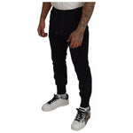 Dolce & Gabbana Black Cotton Blend Jogger Sweatpants Pants PAN74737-44