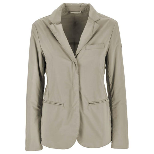 People Of Shibuya Beige Polyester Jackets & Coat PE-14555-IT42|M
