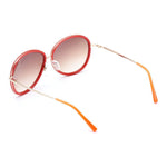 Lancaster Red Metal Sunglasses