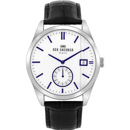 Ben Sherman Black Leather Dress Watch