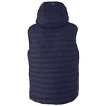 Yes Zee Blue Nylon Sleveless Jacket