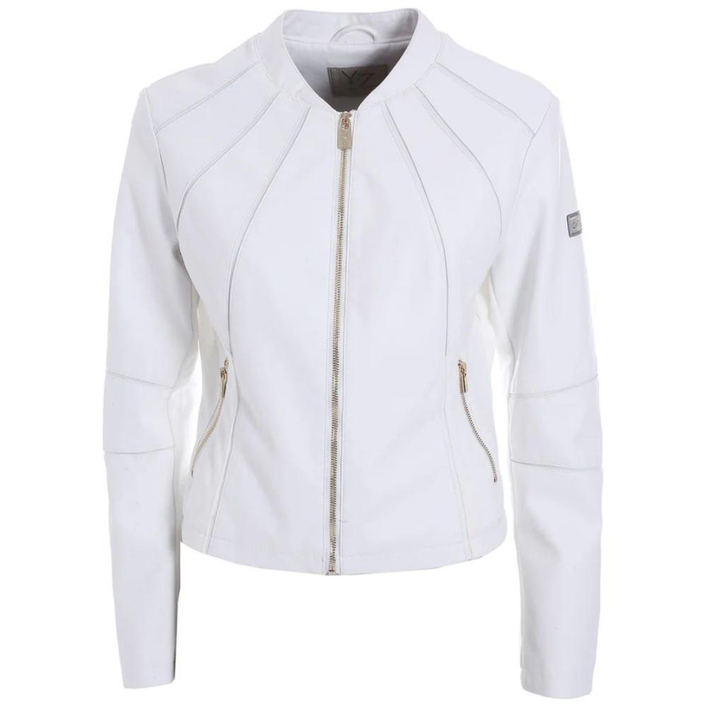 Yes Zee White Polyethylene Jackets & Coat