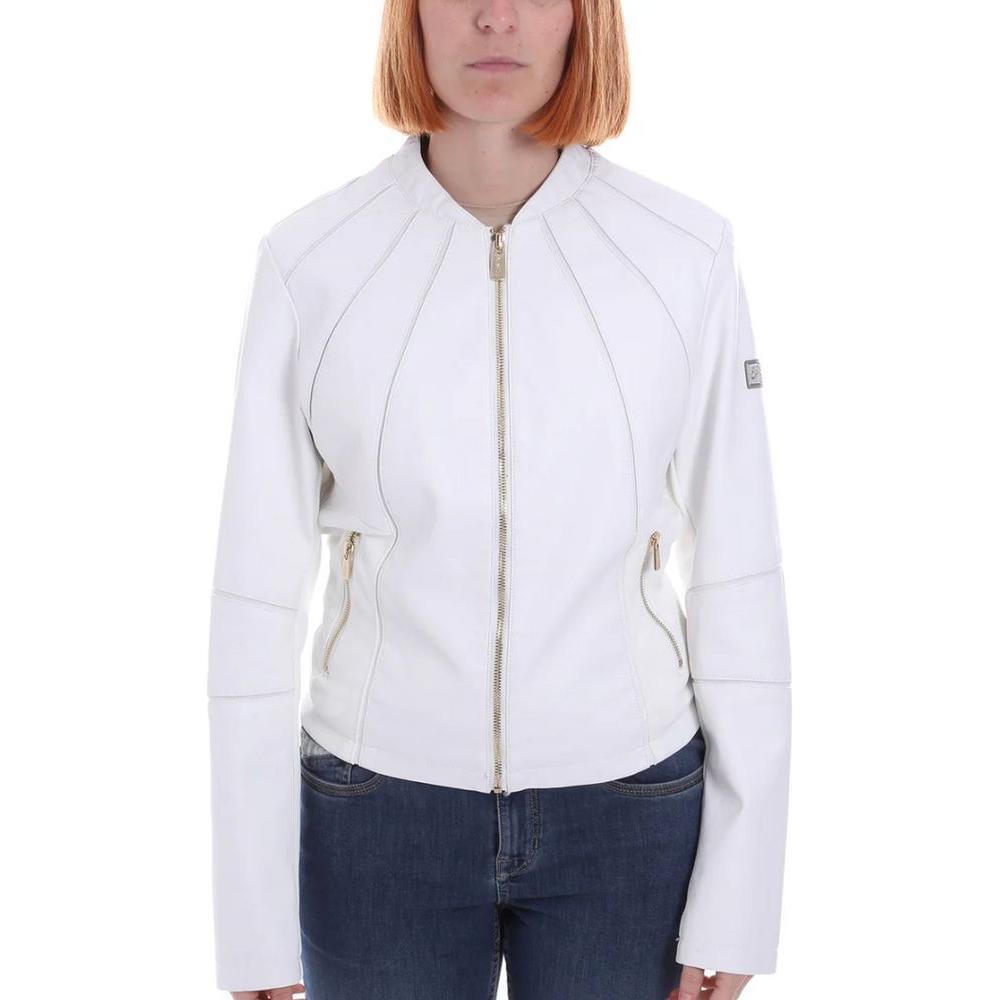 Yes Zee White Polyethylene Jackets & Coat