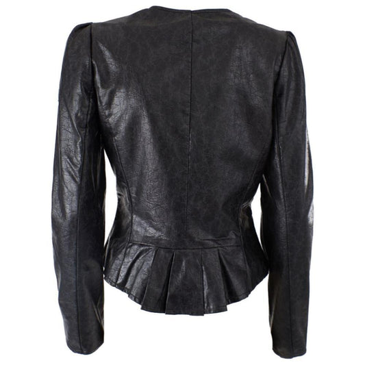 Yes Zee Black Polyethylene Jackets & Coat