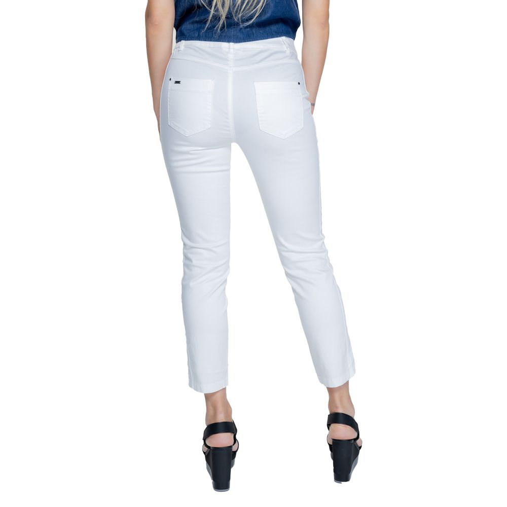Street One White Cotton Pant
