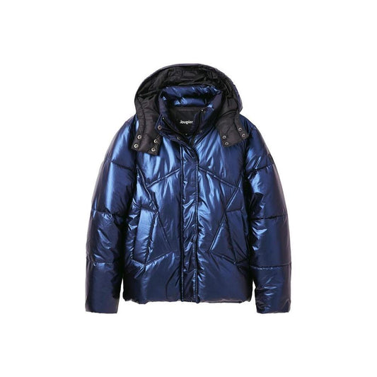 Desigual Blue Polyamide Jackets & Coat DE-12051200010-XXL