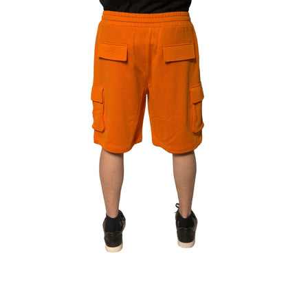 Dolce & Gabbana Orange Cotton Men Casual Cargo Bermuda Shorts