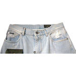 Dolce & Gabbana Light Blue Cotton Cargo Straight Denim Jeans