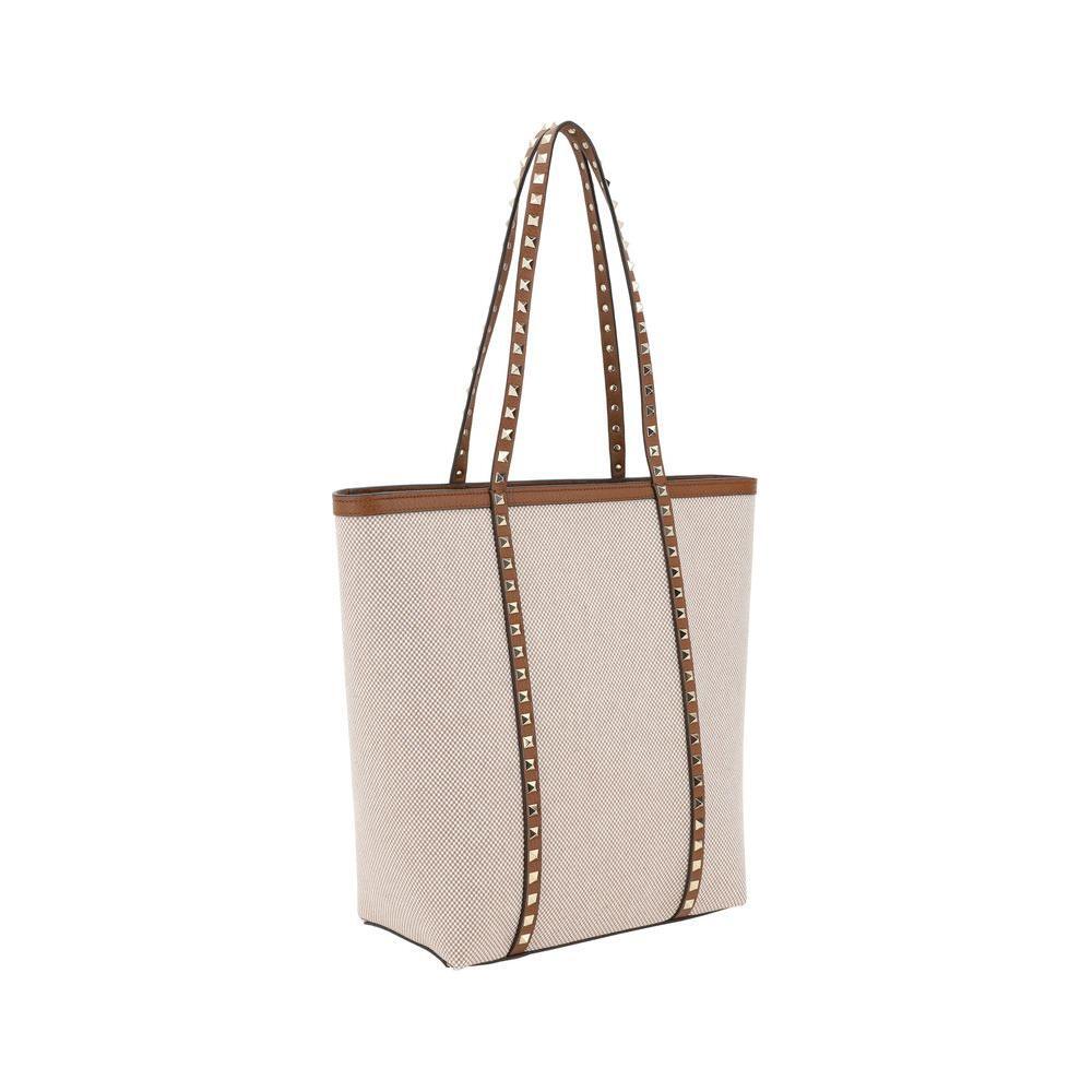 Front view with bag zipped and handles upright.