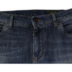 Dolce & Gabbana Blue DG Crown Logo Cotton Skinny Denim Jeans