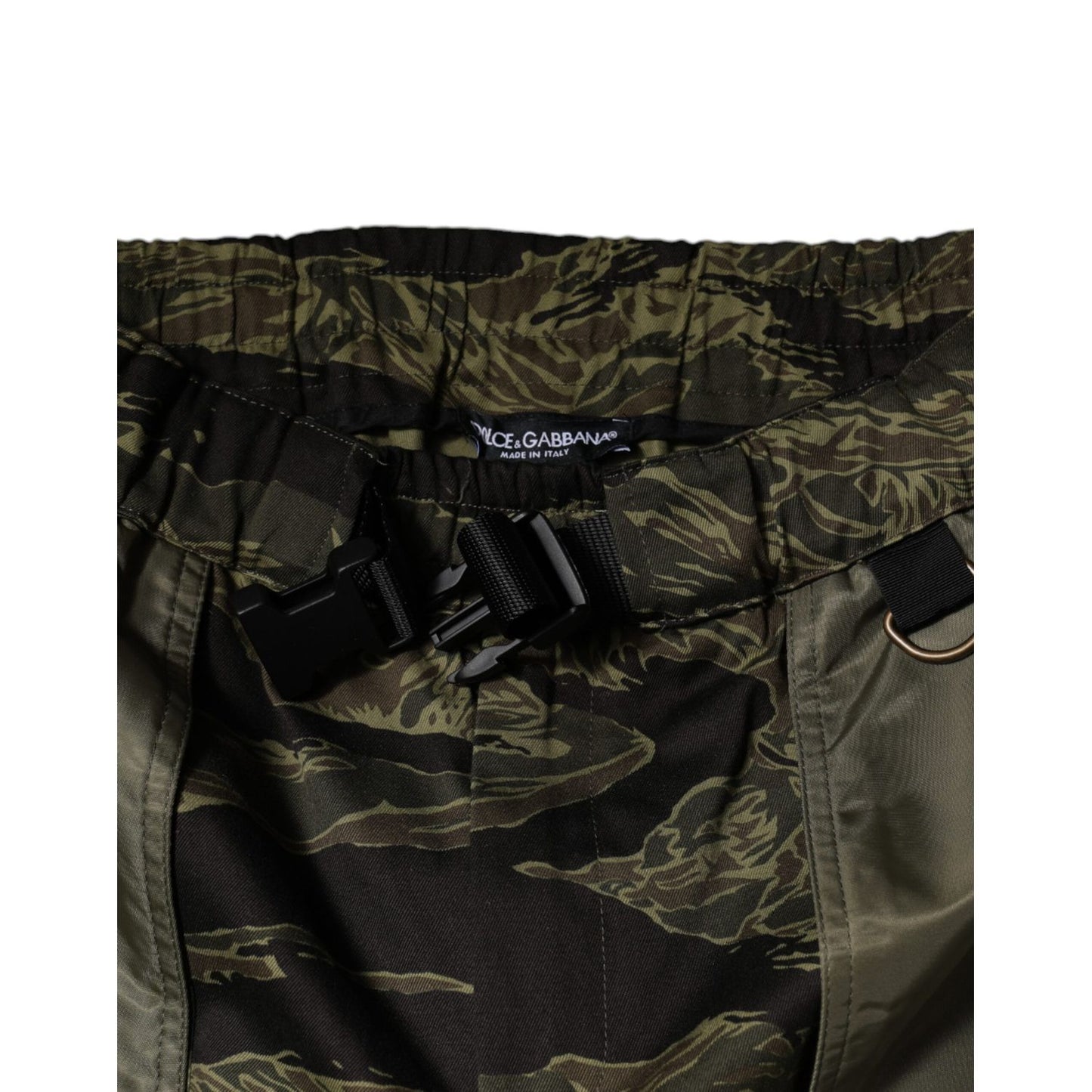 Dolce & Gabbana Green Cotton Jogger Cargo Pants