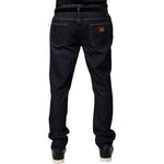 Dolce & Gabbana Dark Blue Cotton Skinny Denim Jeans