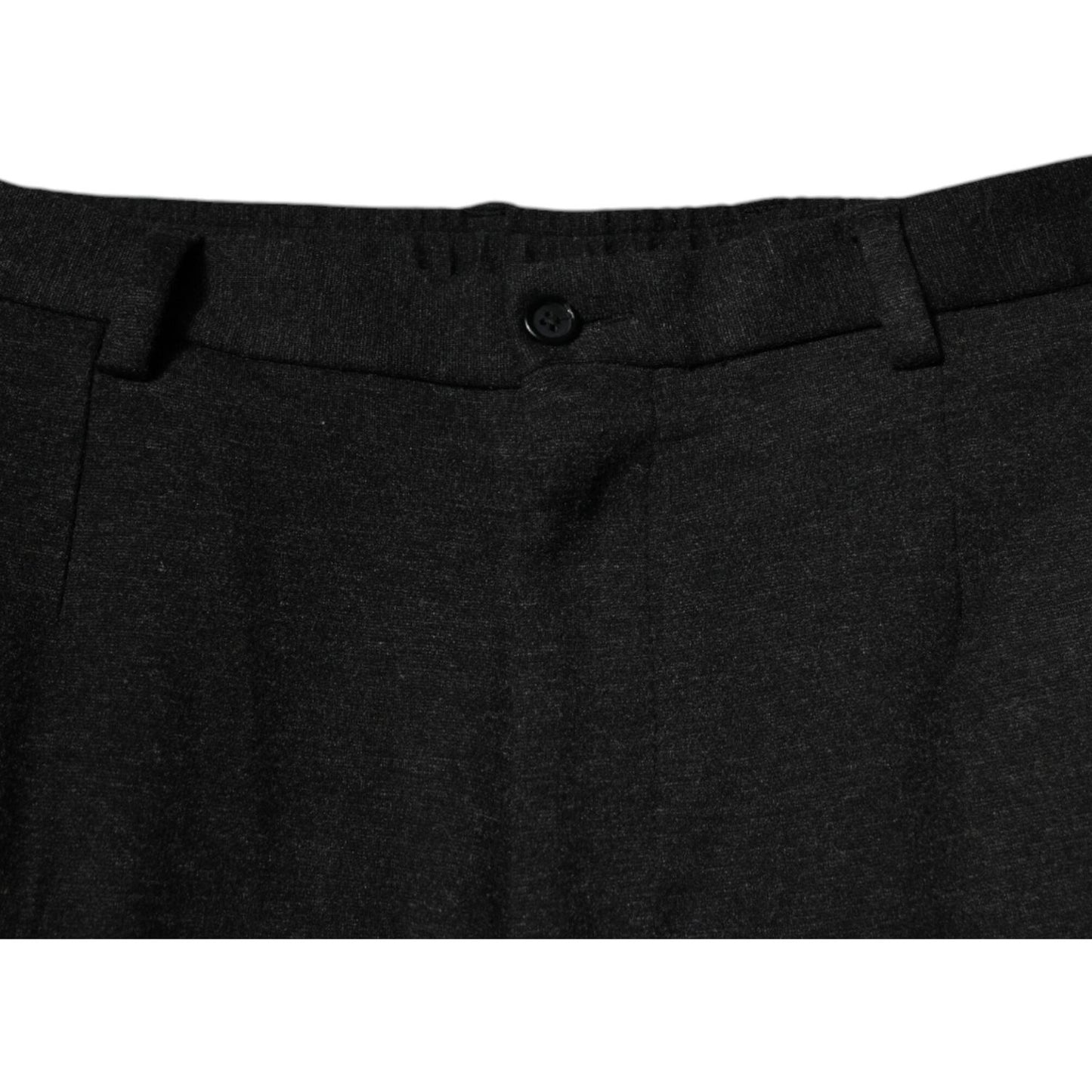 Dolce & Gabbana Black Viscose Cargo Men Casual Pants