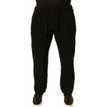 Dolce & Gabbana Black Wool Knitted Skinny Pants
