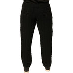 Dolce & Gabbana Black Wool Knitted Skinny Pants