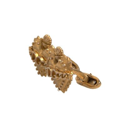 Dolce & Gabbana Gold 925 Sterling Silver DG Heart Cufflink