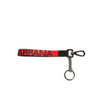 Dolce & Gabbana Red Logo Leather Silver Brass Holder Keychain Keyring