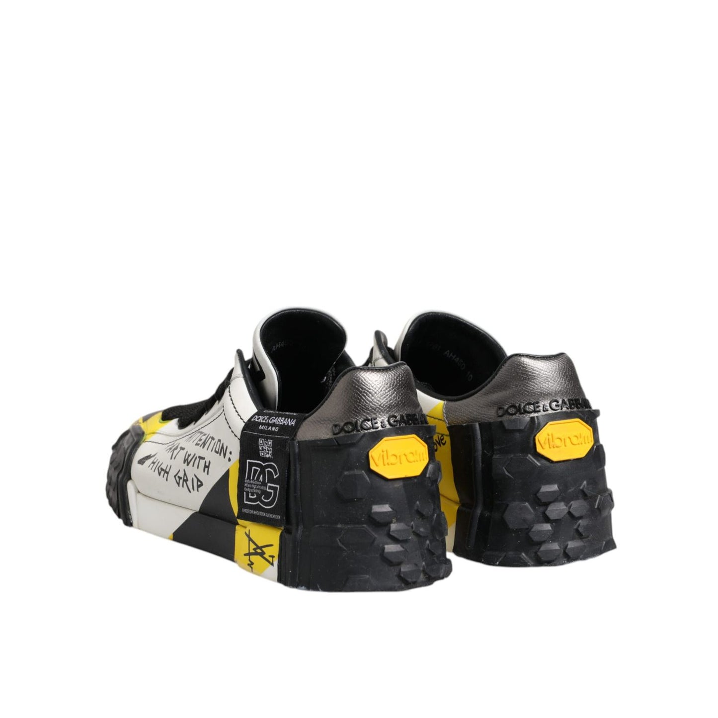 Dolce & Gabbana Multicolor Lettering Portofino Sneakers Shoes