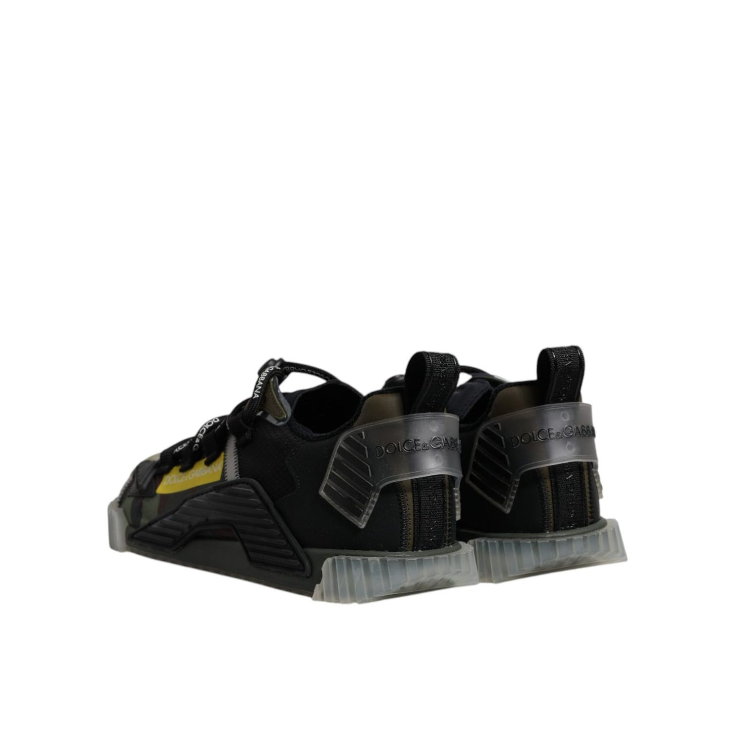 Dolce & Gabbana Black Green Camo NS1 Low Top Sneakers Shoes MV6728#1-44