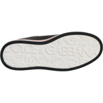 Dolce & Gabbana Black Leather Low Top Men Sneakers Shoes