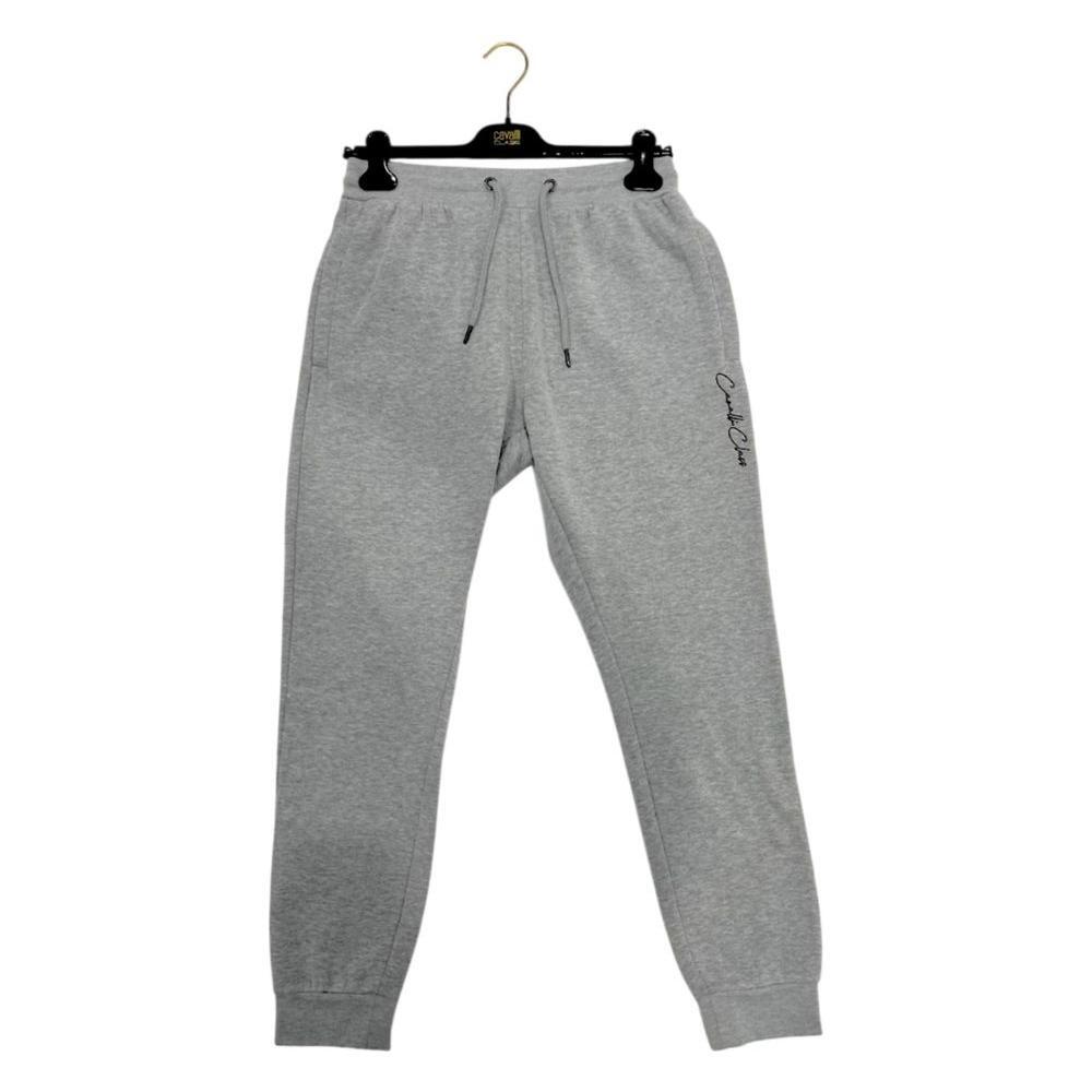 Cavalli Class Gray Polyester Women Sport Pant CA-24771-XS