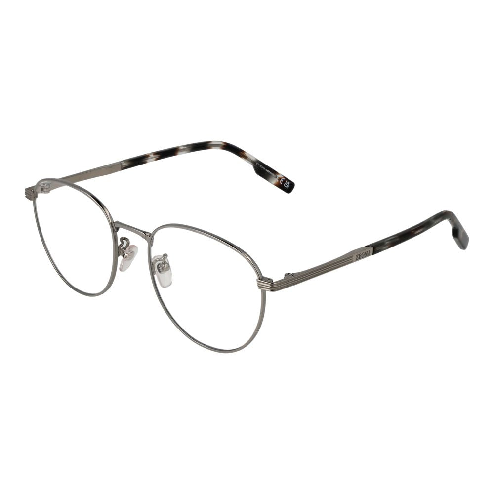 Ermenegildo Zegna Gray Men Glasses Frame