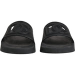 Dolce & Gabbana Black Rubber Slides Sandals Beachwear Shoes